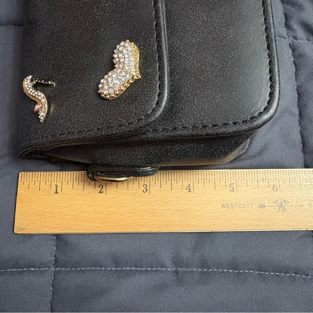 Crossbody bag is embellished with rhinestone motifs - NWT